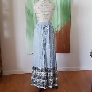 Light long blue skirt